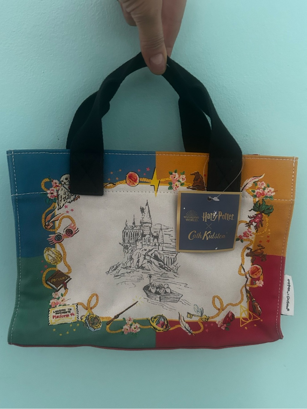 HTF Cath Kidston Harry Potter Hogwarts Crossbody Bag Little Sidekick NWT